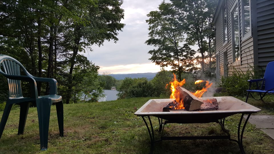 Fire pit outside