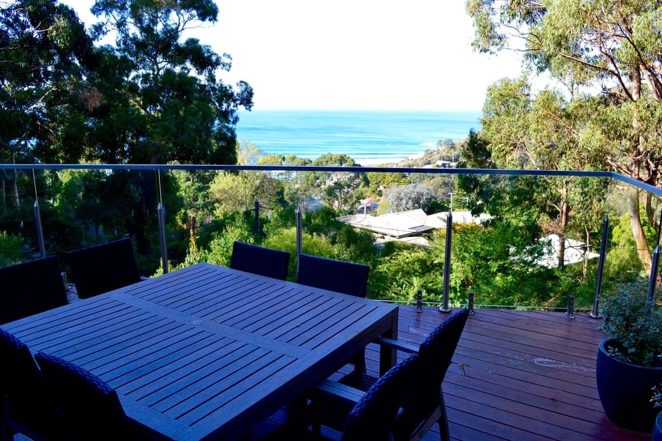 Outdoor table with a view
