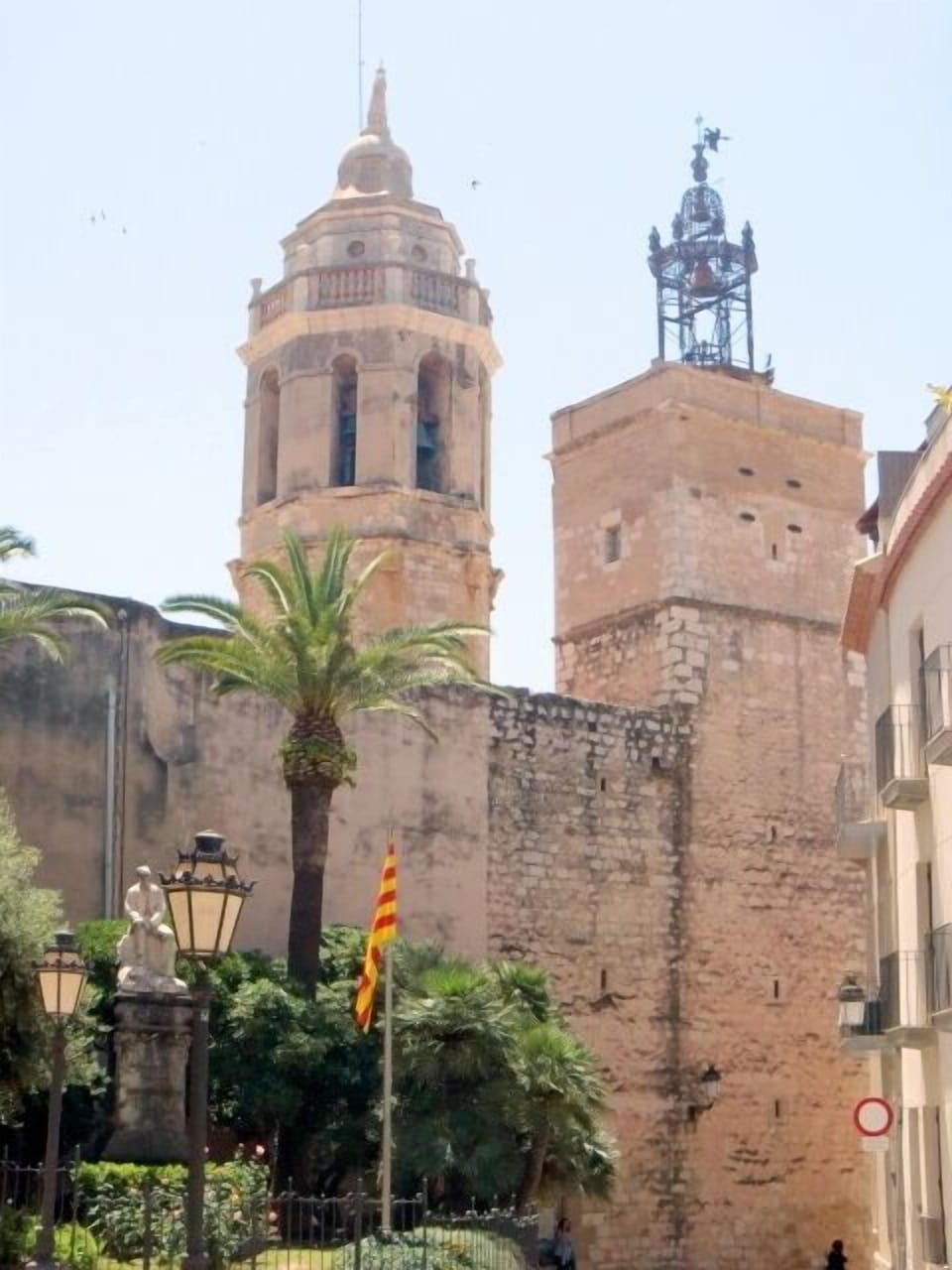 View of the Church from the apartment street 