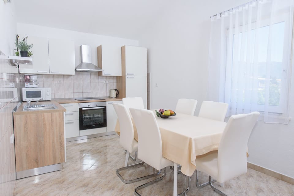 Dining area and kitchen