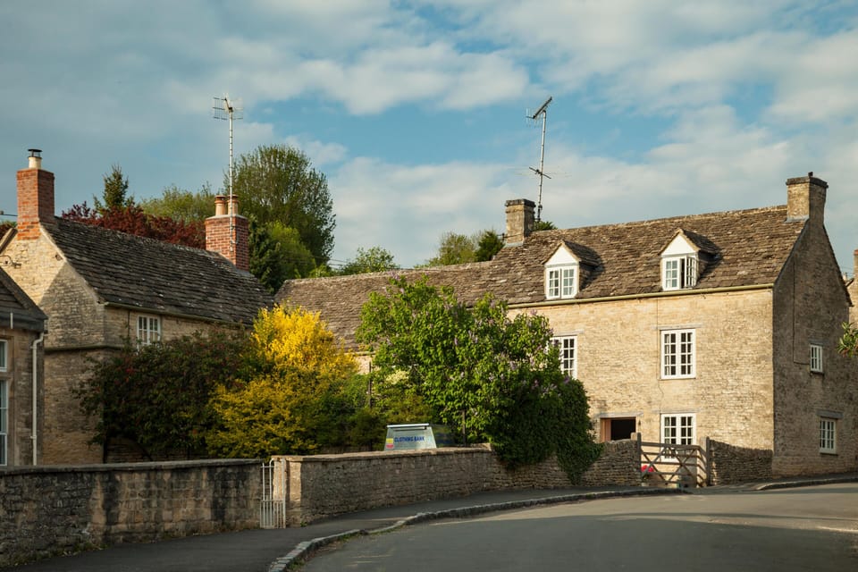 No. 32 (on the left of the photo) shares a driveway with our house (on right)