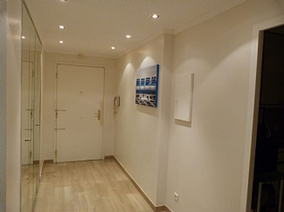 Large entrance hallway with storage closet