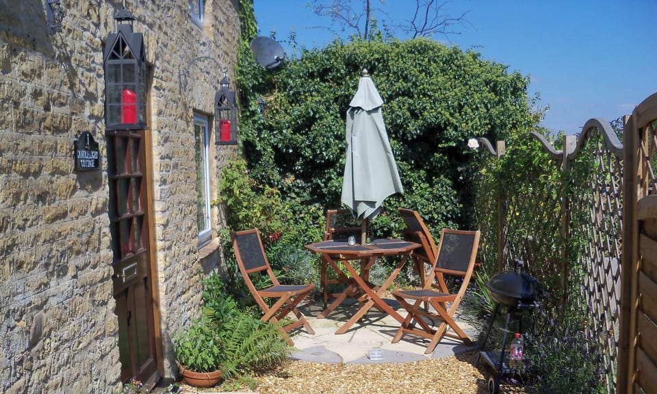 Private patio with BBQ