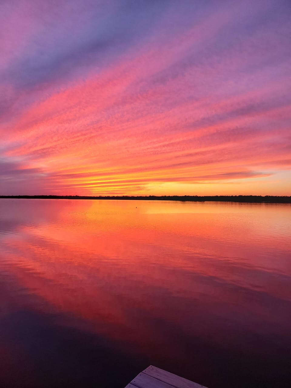 Sunset over the ICW - view from community pier.