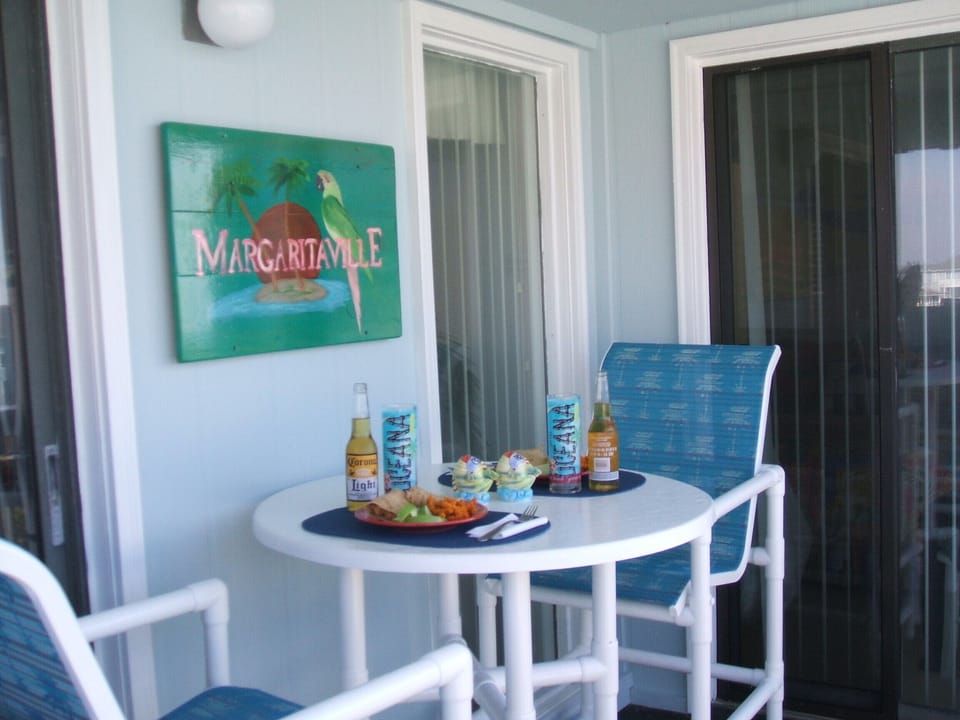 Enjoy Lunch on the Private Balcony