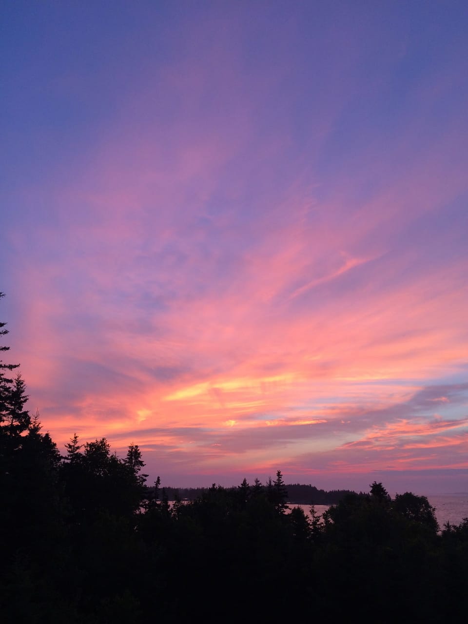 Sunrise over Narrows Island