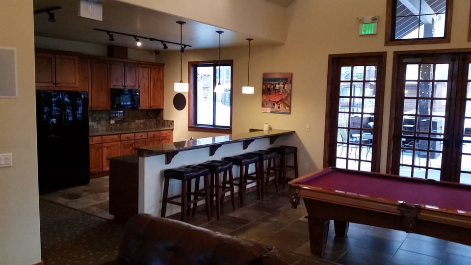 Clubhouse with pool table