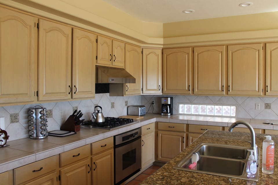 Well-appointed kitchen with everything a chef needs