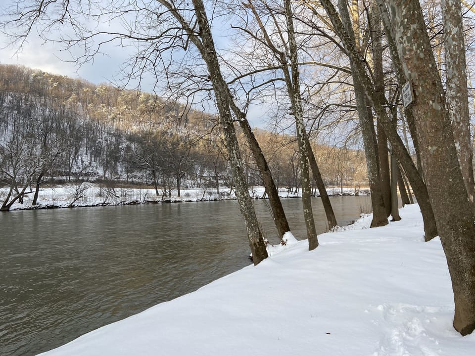 Wintertime on the river.