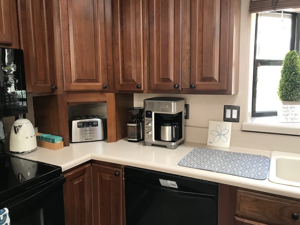 Kitchen with Wolf Gourmet Coffee Maker