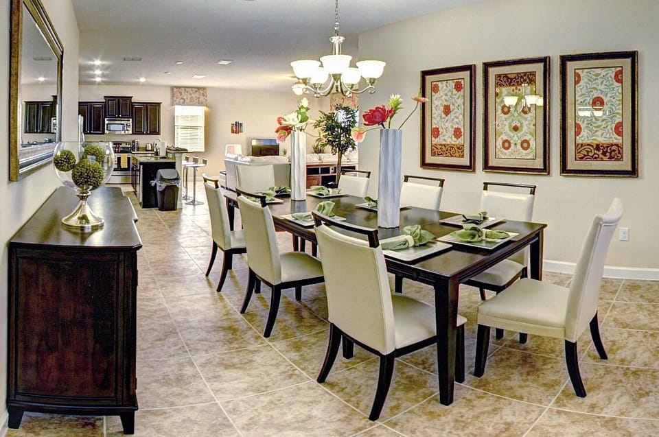 Providence Gated Golf Resort vacation pool homes for rent in orlando fl with dining room