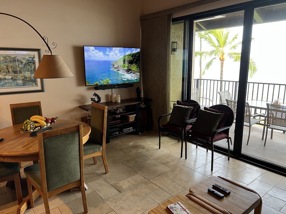 Just added - Jul. '22 - credenza for books and games plus a wide screen TV
