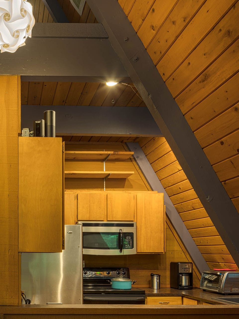 view of kitchen from living room