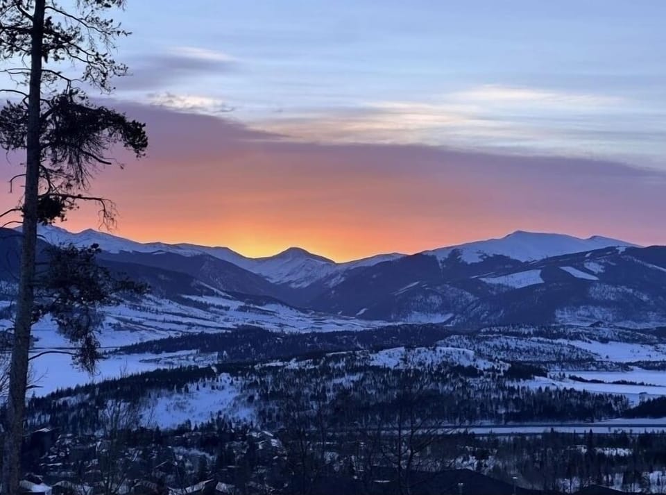 Sunrise from living room.
