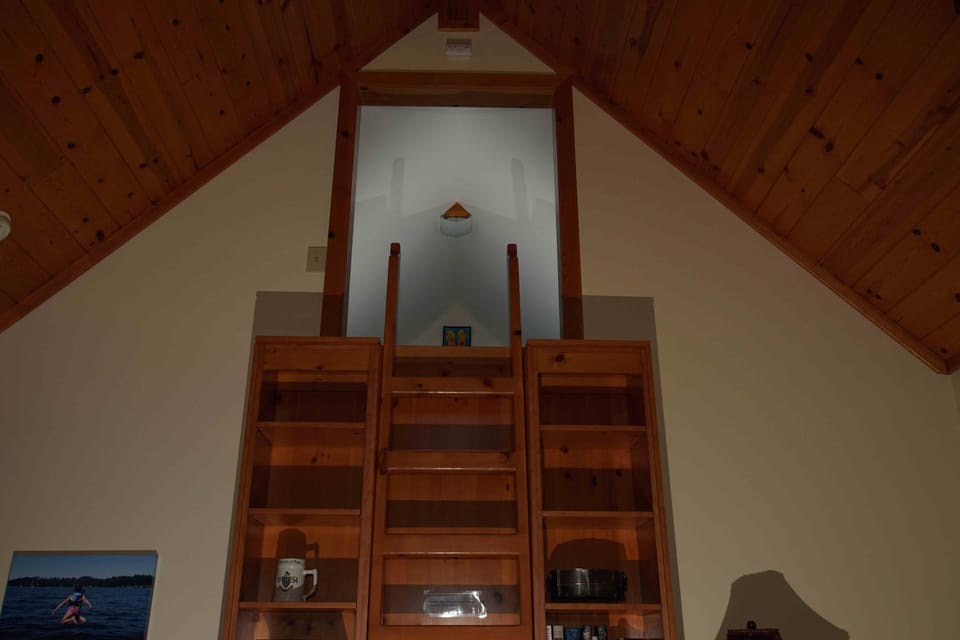 Stairs up to the loft.  NOTE- the loft is not suitable for very young children.