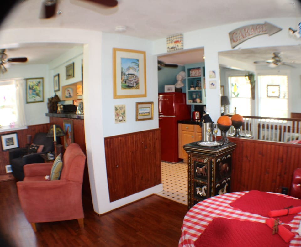 2nd fl. T.V. room & dining leads to the kitchen.