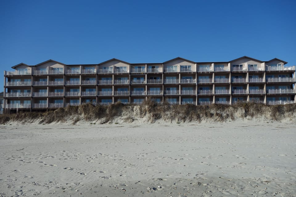 View of complex from ocean