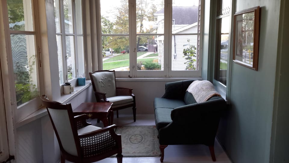 We start.... with the front porch. ..