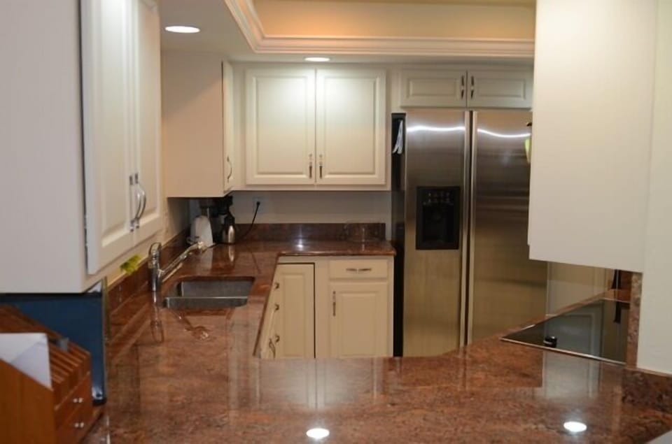Kitchen with granite