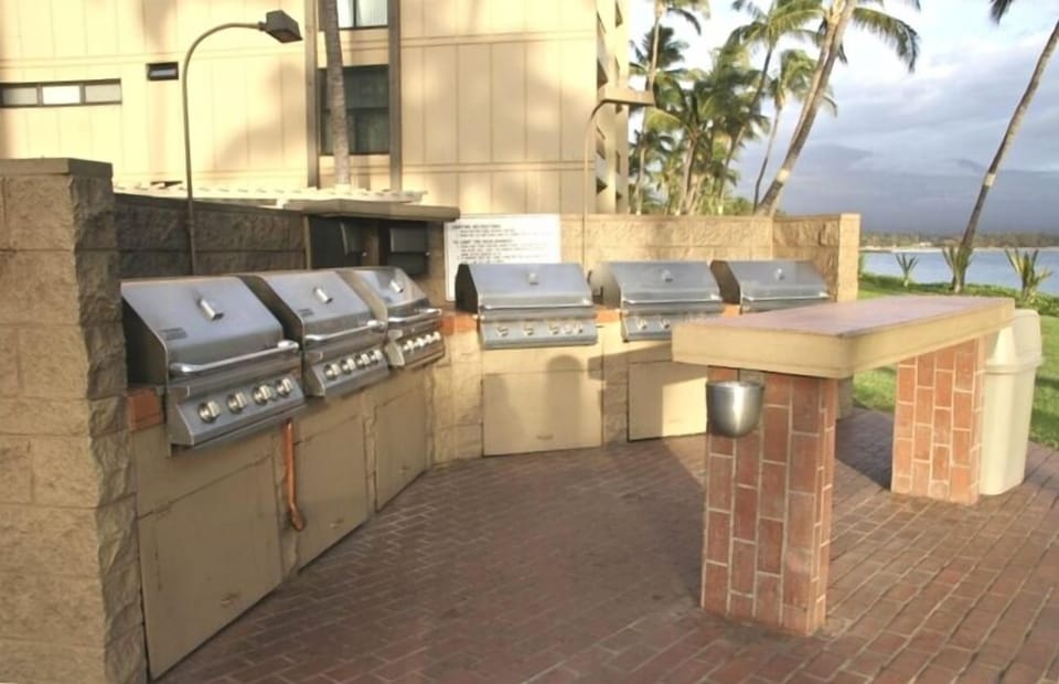 BBQ grills for guests of Sugar Beach Resort