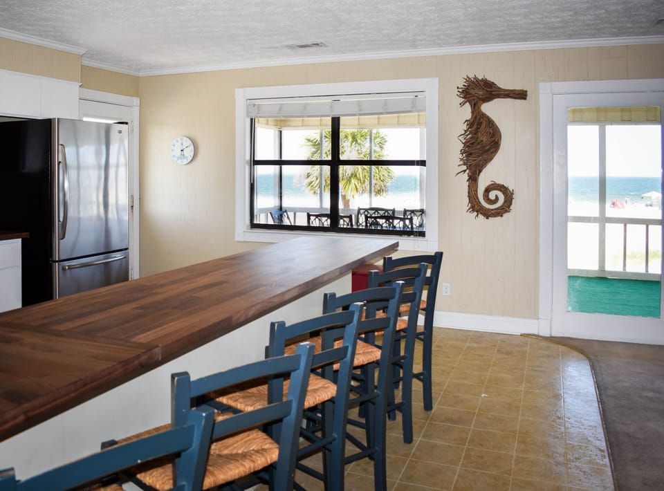 ocean view from kitchen
