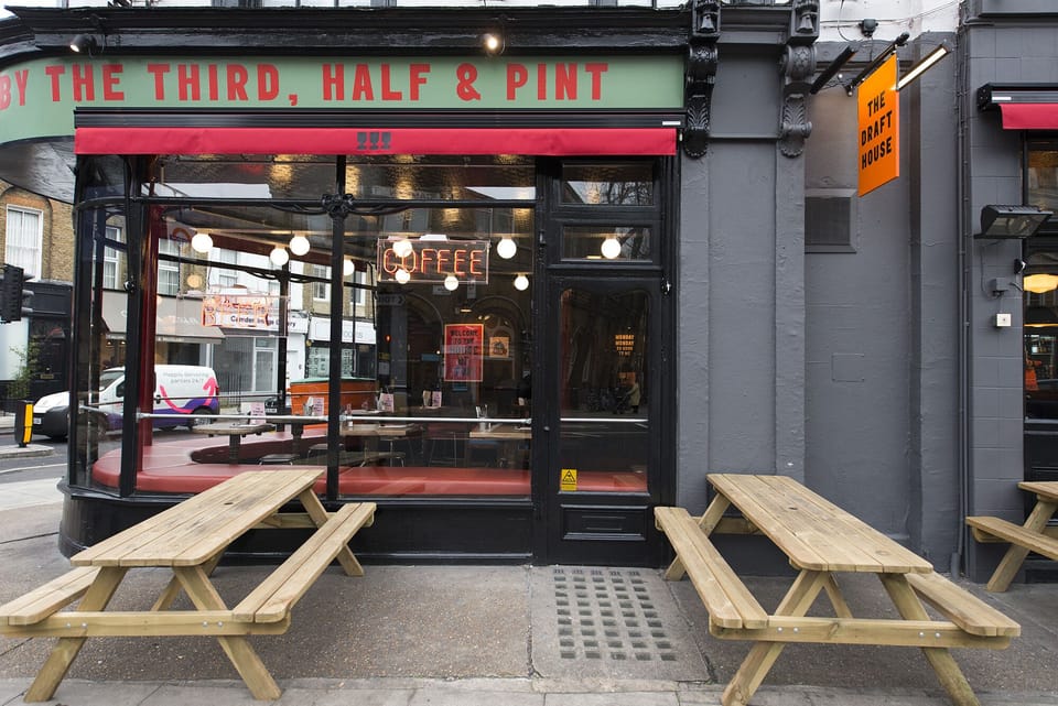 Dozens of cool Camden bars and restaurants just a short walk away