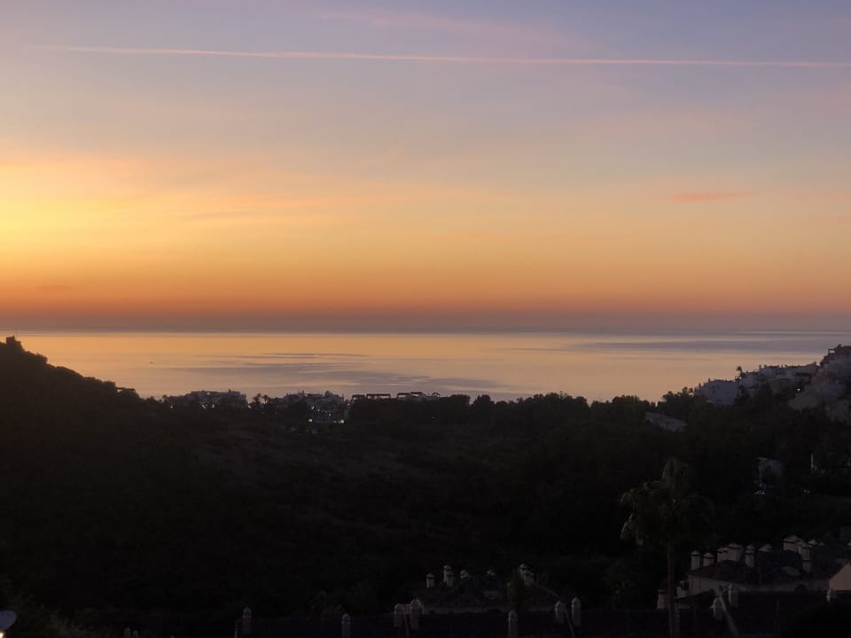 Sunrise from the lower terrace