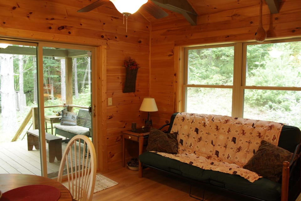 Sunroom and back porch.