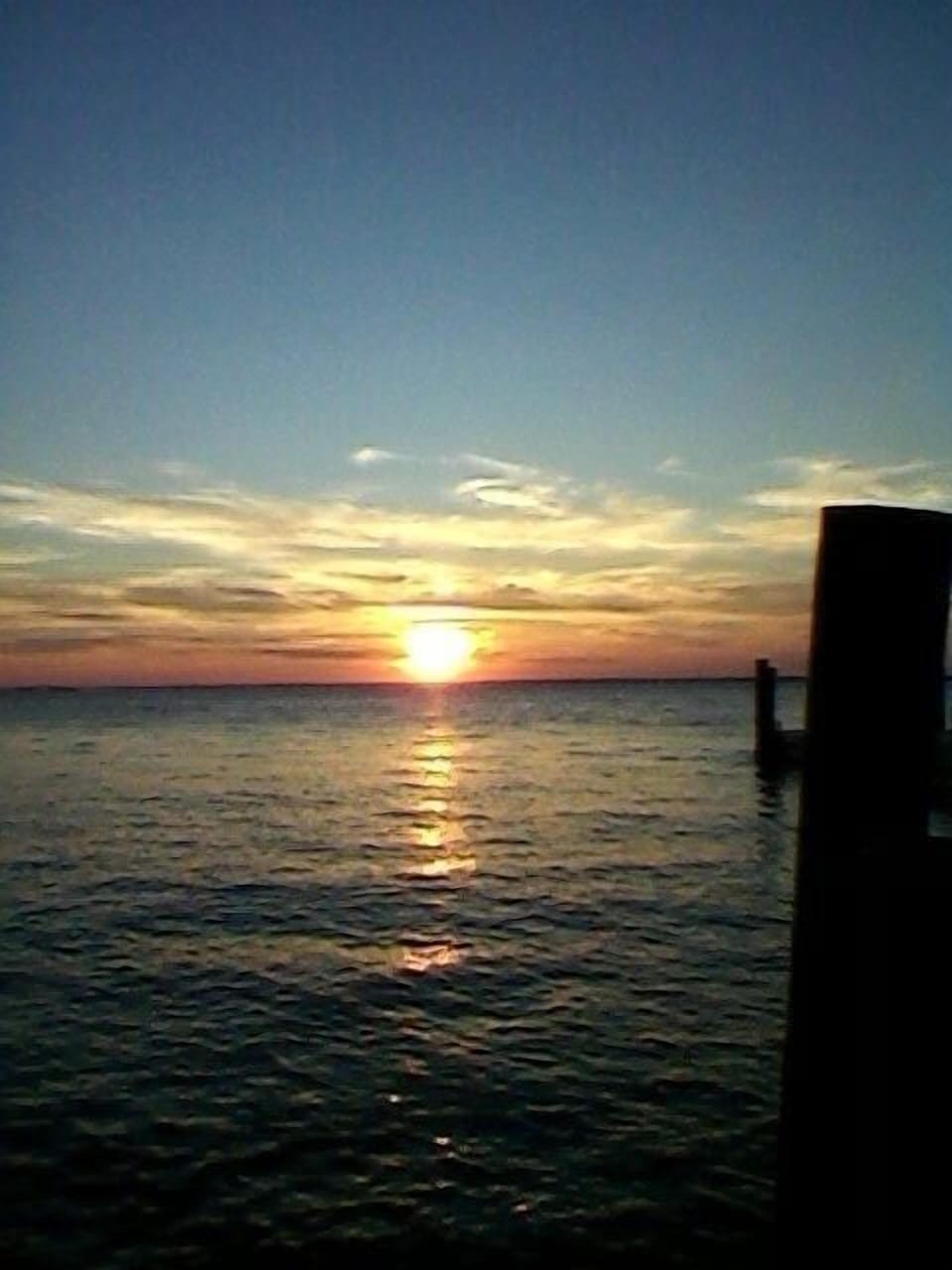 sunset at ferry