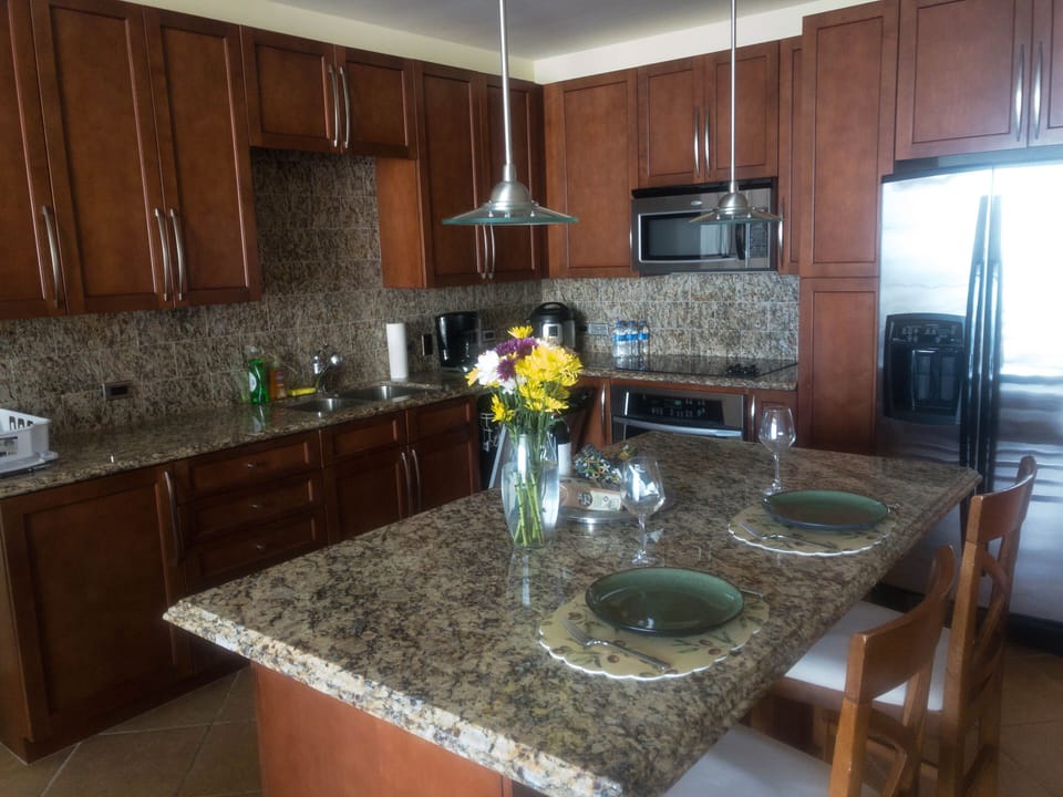 Our kitchen is a great place to cook and dine!