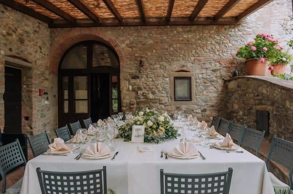 Dining on the terrace