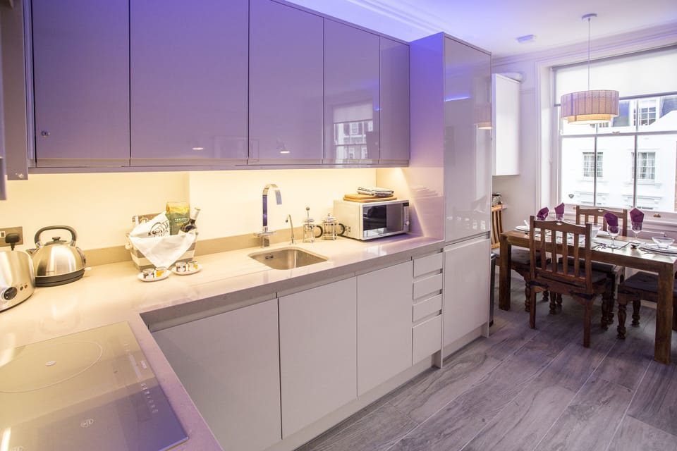 Mostly the kitchen