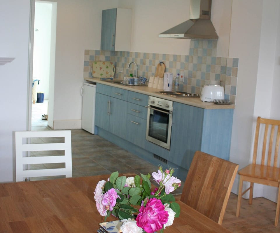 dining area and kitchen