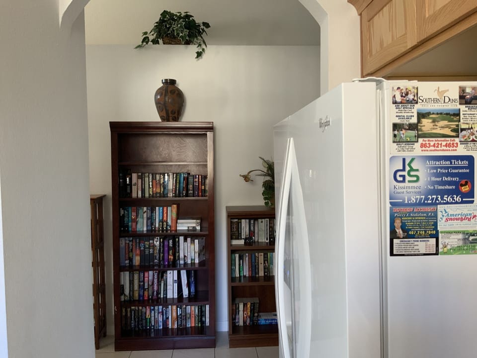 View from kitchen to hall