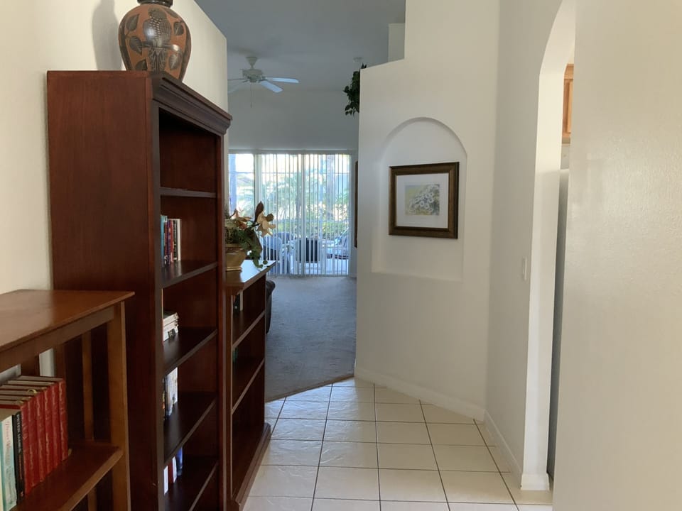 Hall view to pool