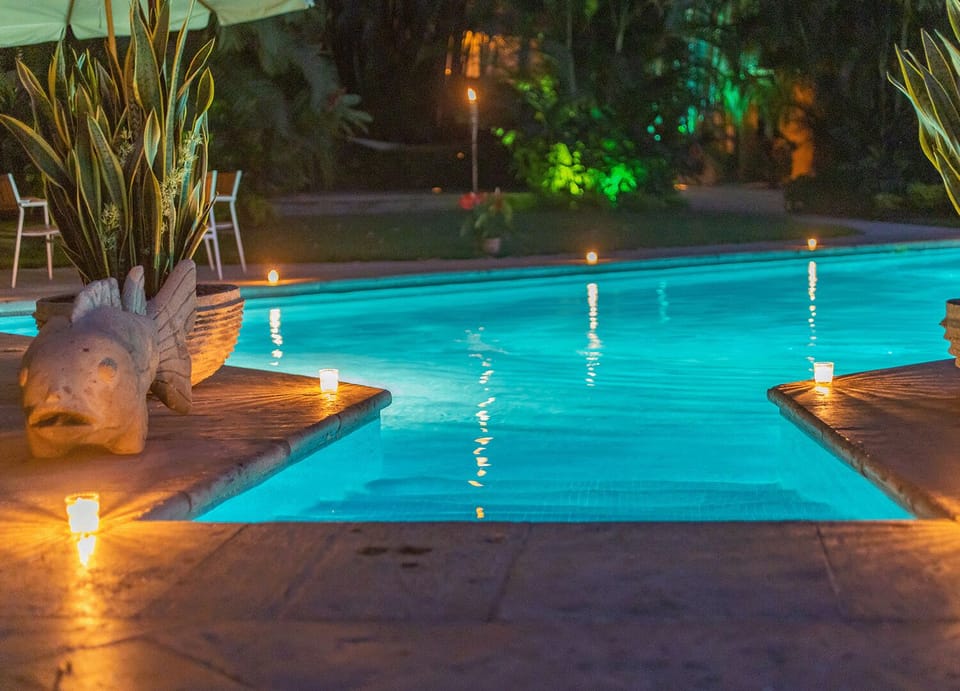 Pool at night