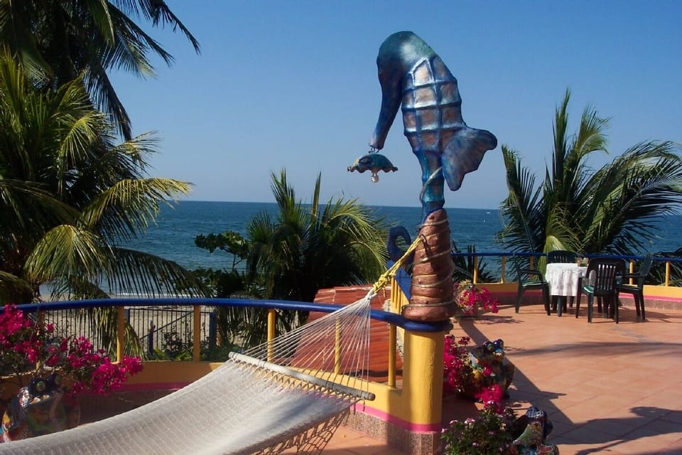 Terraza Overlooking the Ocean