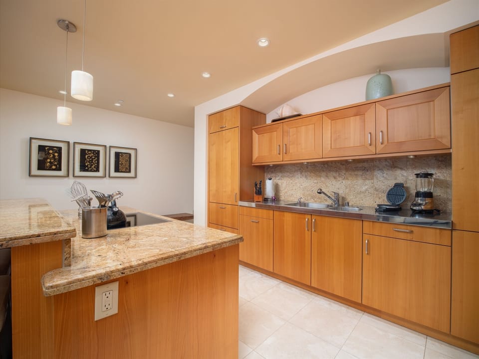Exceptionally Well-Equipped Gourmet Kitchen with Every Amenity Imaginable