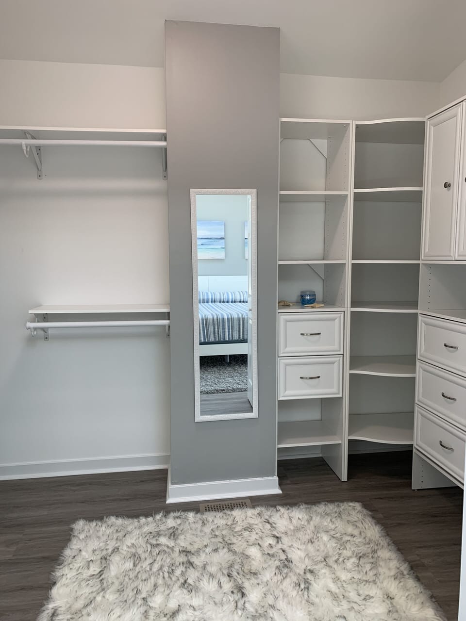 Walk in master closet