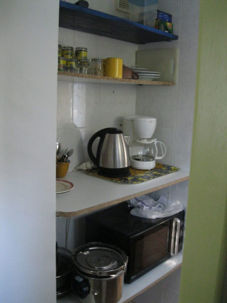 The property is equipped to prepare a simple meal. 
