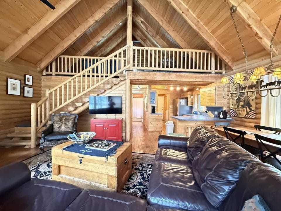 Access to the upstairs is through the stairs pictured here.