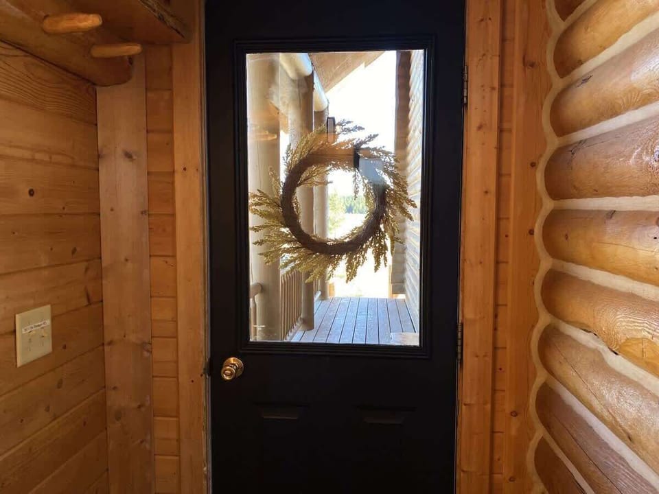 View of the main door entrance.