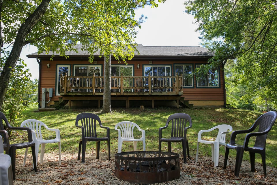 The Paradise Cabin and Campfire Pit