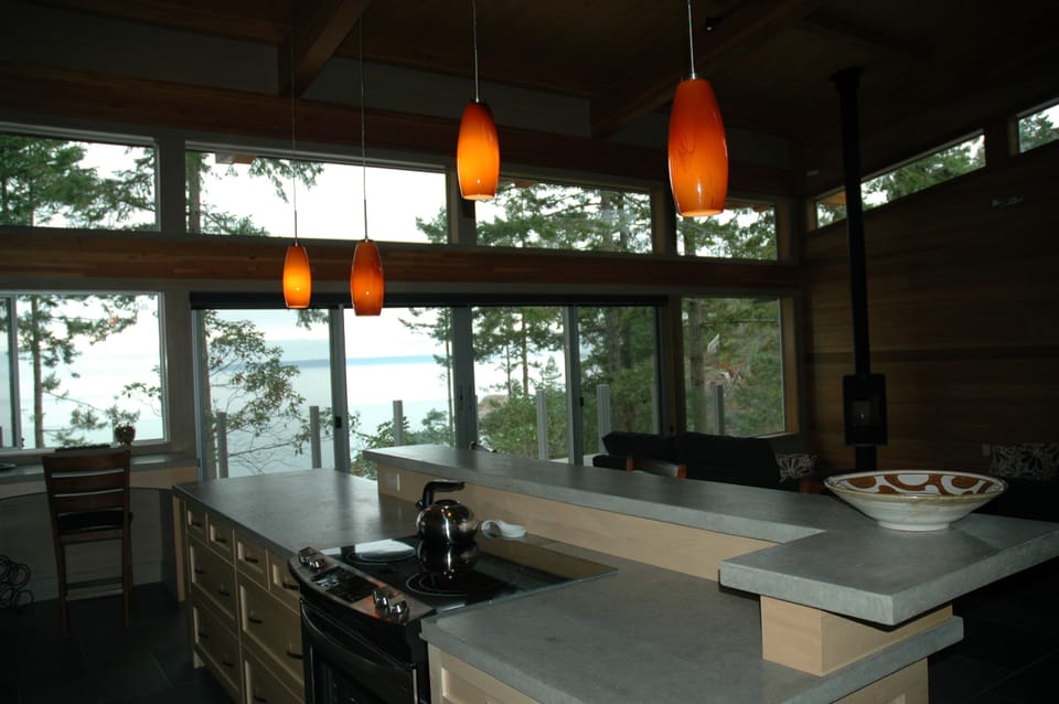 Incredible views from the kitchen.