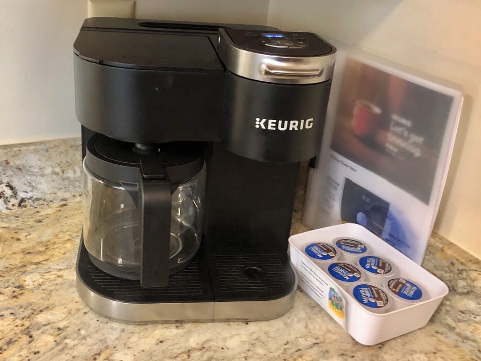Enjoy a cup or a pot of coffee in the Keurig. 04/2026