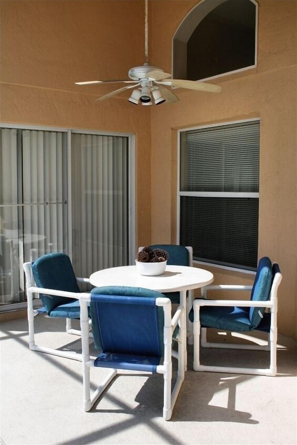 Patio Table on Lanai to Relax and Enjoy a Cool Drink