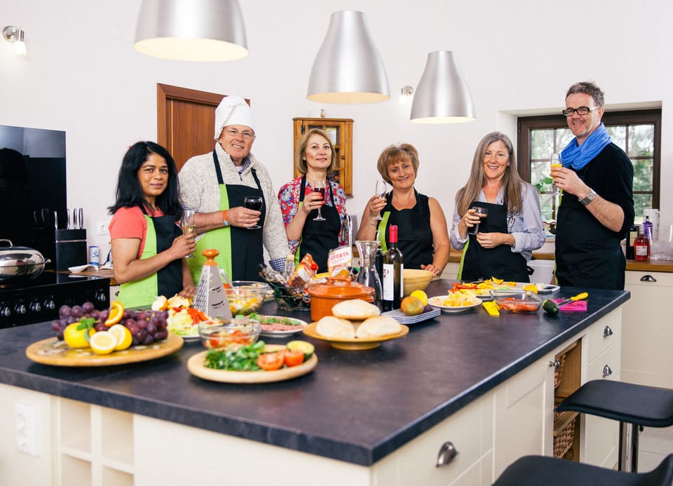Well equipped kitchen for cookery workshops