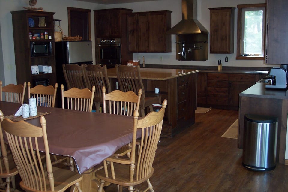 Kitchen , huge Island, double oven, warming oven, 2 dishwashers, microwave.