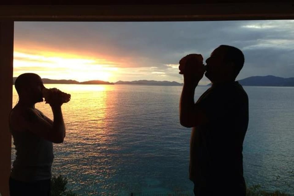 Sunset ritual - Quart-A-Nancy Point, Cooper Island, BVI