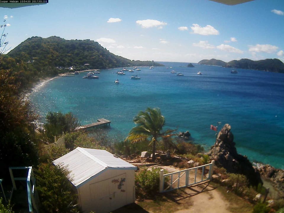 Jetty and Manchioneel Bay -A sunny day at Quart-A-Nancy Pt, Cooper Island, BVI